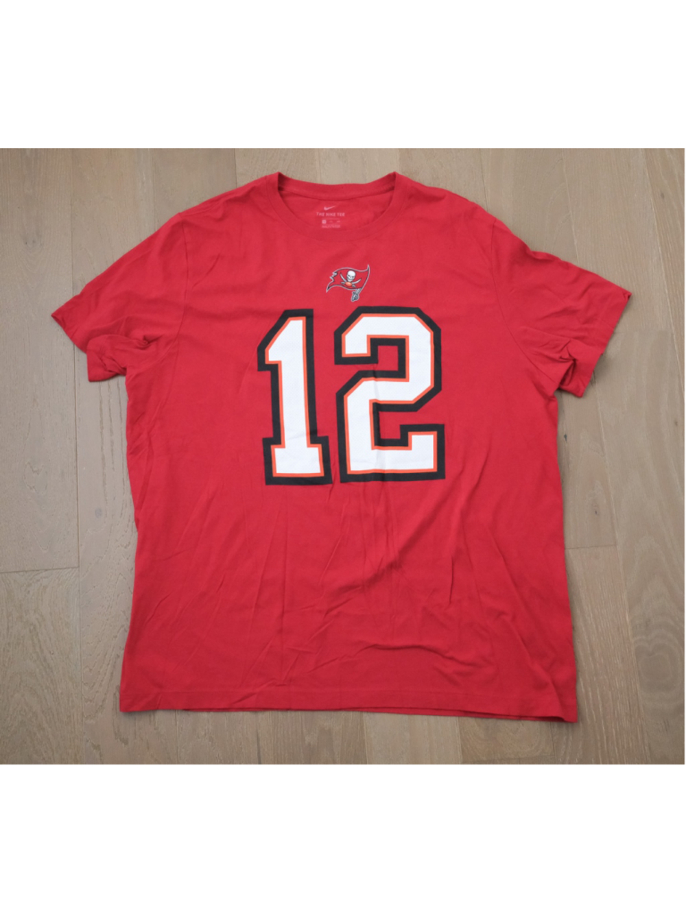 **Nike Tom Brady Tampa Bay Buccaneers #12 Red T-Shirt Men’s XL NFL**